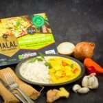 Caribbean Chicken with Mango Curry and Rice